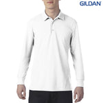 72900 Gildan DryBlend Adult Double Pique Long Sleeve Sport Shirt