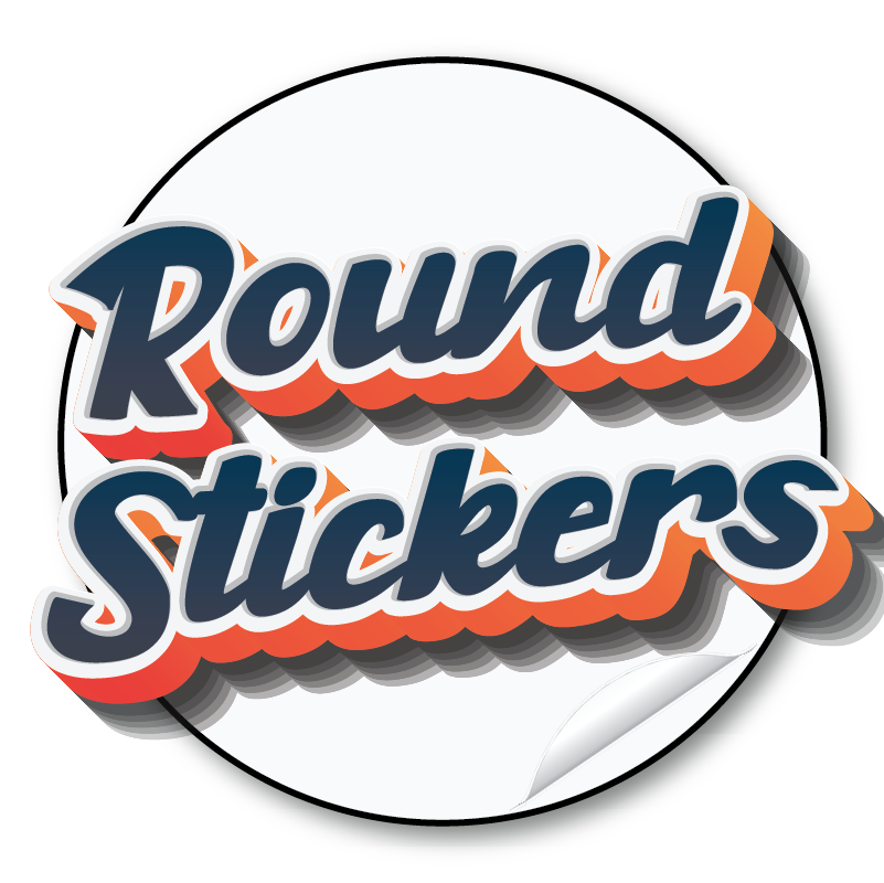 Round Circle Stickers – product view 1