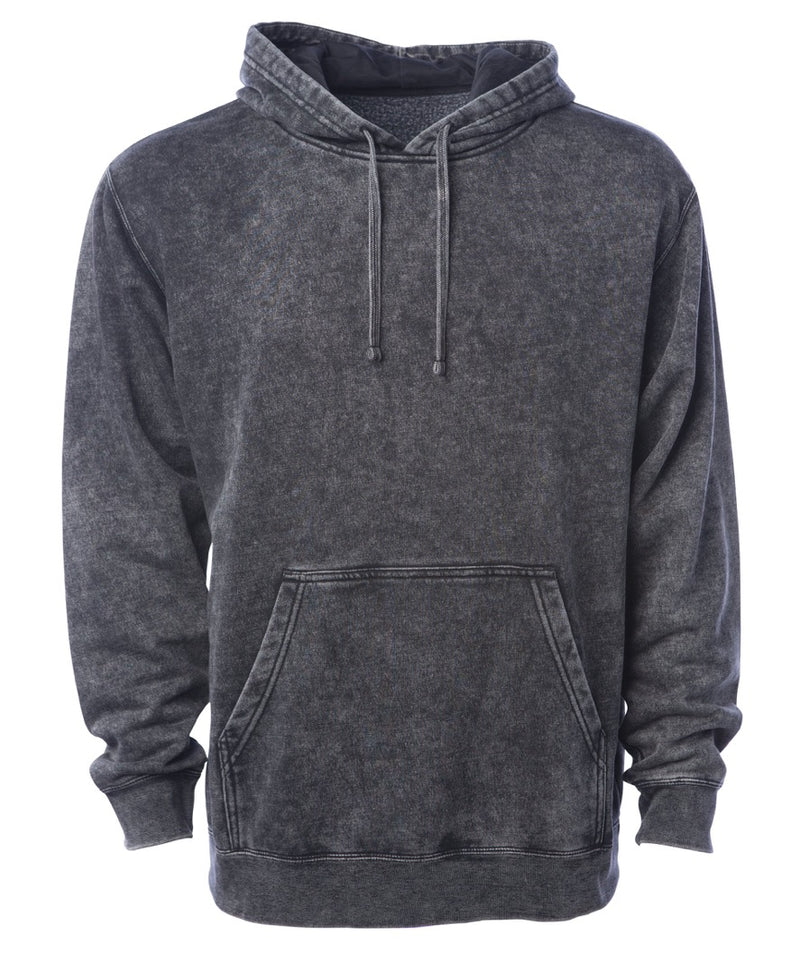 Independent Unisex Midweight Mineral Wash Hooded Pullover – product view 1