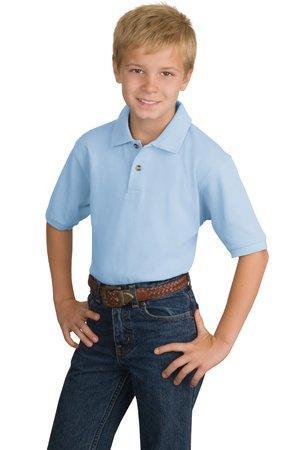 Port Authority® - Youth Pique Knit Sport Shirt. Y420 – product view 1