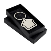 House Shaped Metal Keychain – product view 3