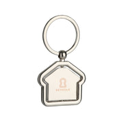 House Shaped Metal Keychain – product view 1