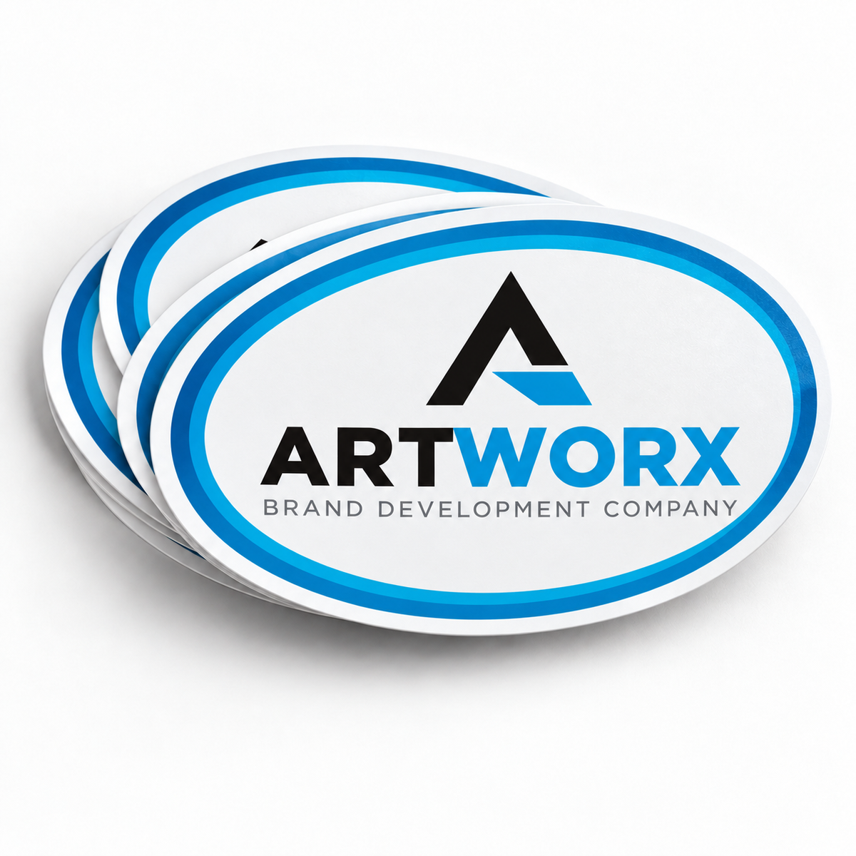 Oval Stickers – product view 1
