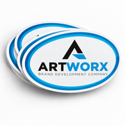 Oval Stickers – product view 1