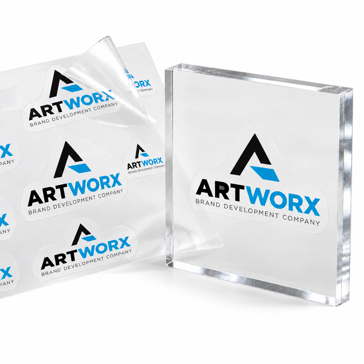 Clear Stickers – product view 1