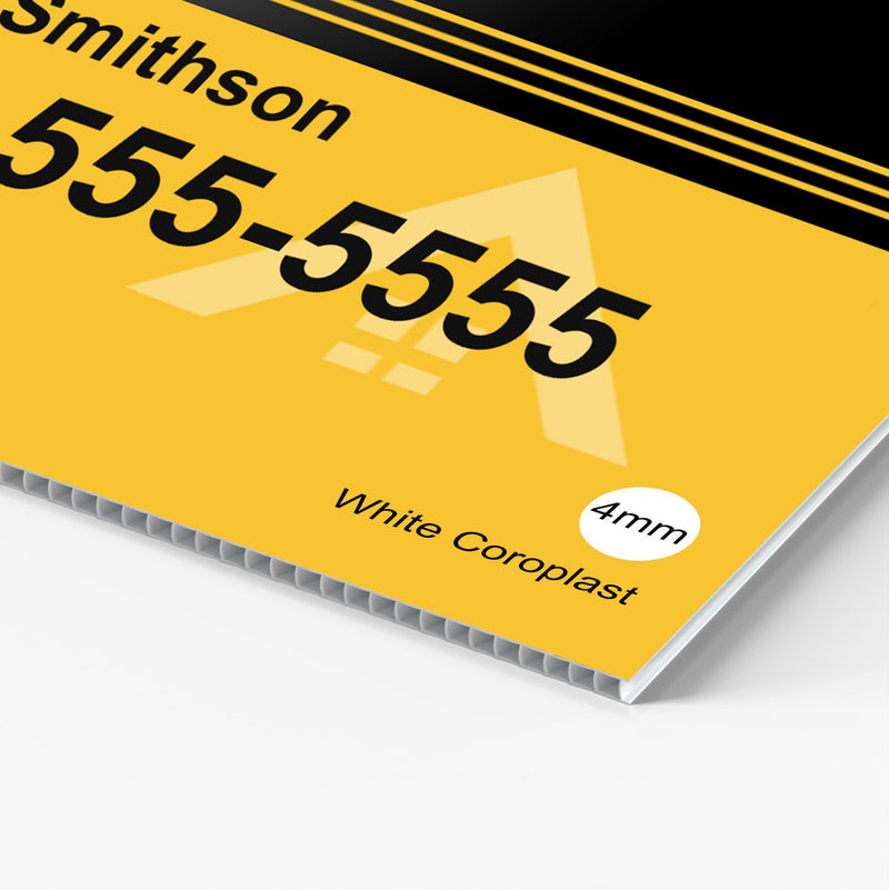 Custom printed Coroplast sign