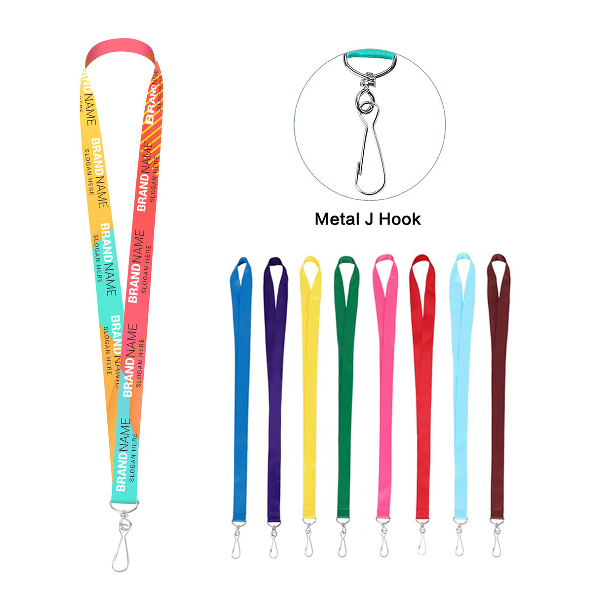 3/4" Full Color Dye Sublimated Lanyard