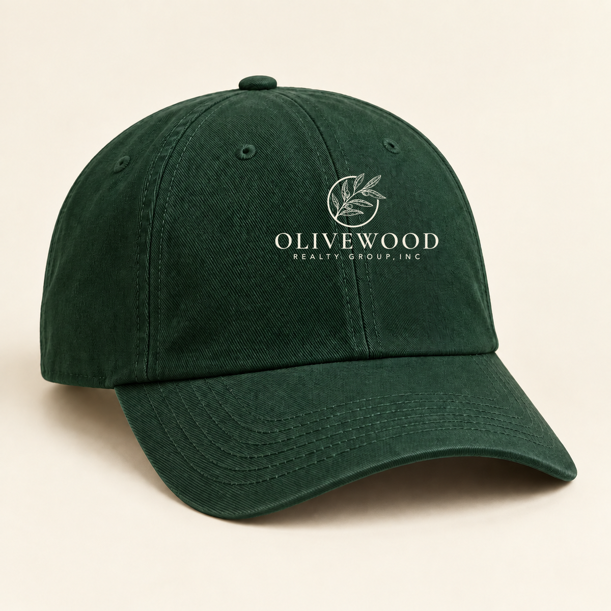 Olivewood Realty official logo embroidered cap