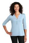 LK750 Port Authority ® Ladies UV Choice Pique Henley