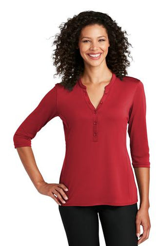 LK750 Port Authority ® Ladies UV Choice Pique Henley