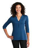 LK750 Port Authority ® Ladies UV Choice Pique Henley