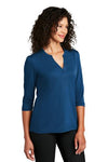 LK750 Port Authority ® Ladies UV Choice Pique Henley