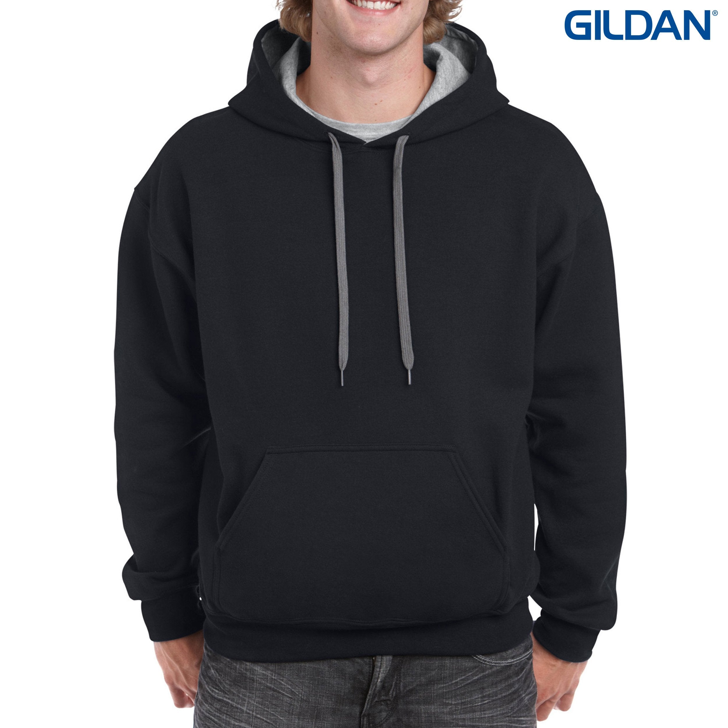 Gildan Heavy Blend Adult Contrast Hooded Sweatshirt