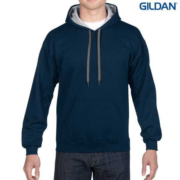 Gildan Heavy Blend Adult Contrast Hooded Sweatshirt