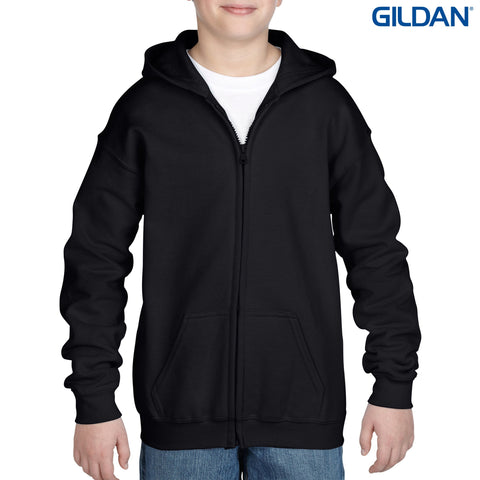 Gildan Heavy Blend Youth Full Zip Hooded Sweatshirt