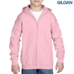 Gildan Heavy Blend Youth Full Zip Hooded Sweatshirt