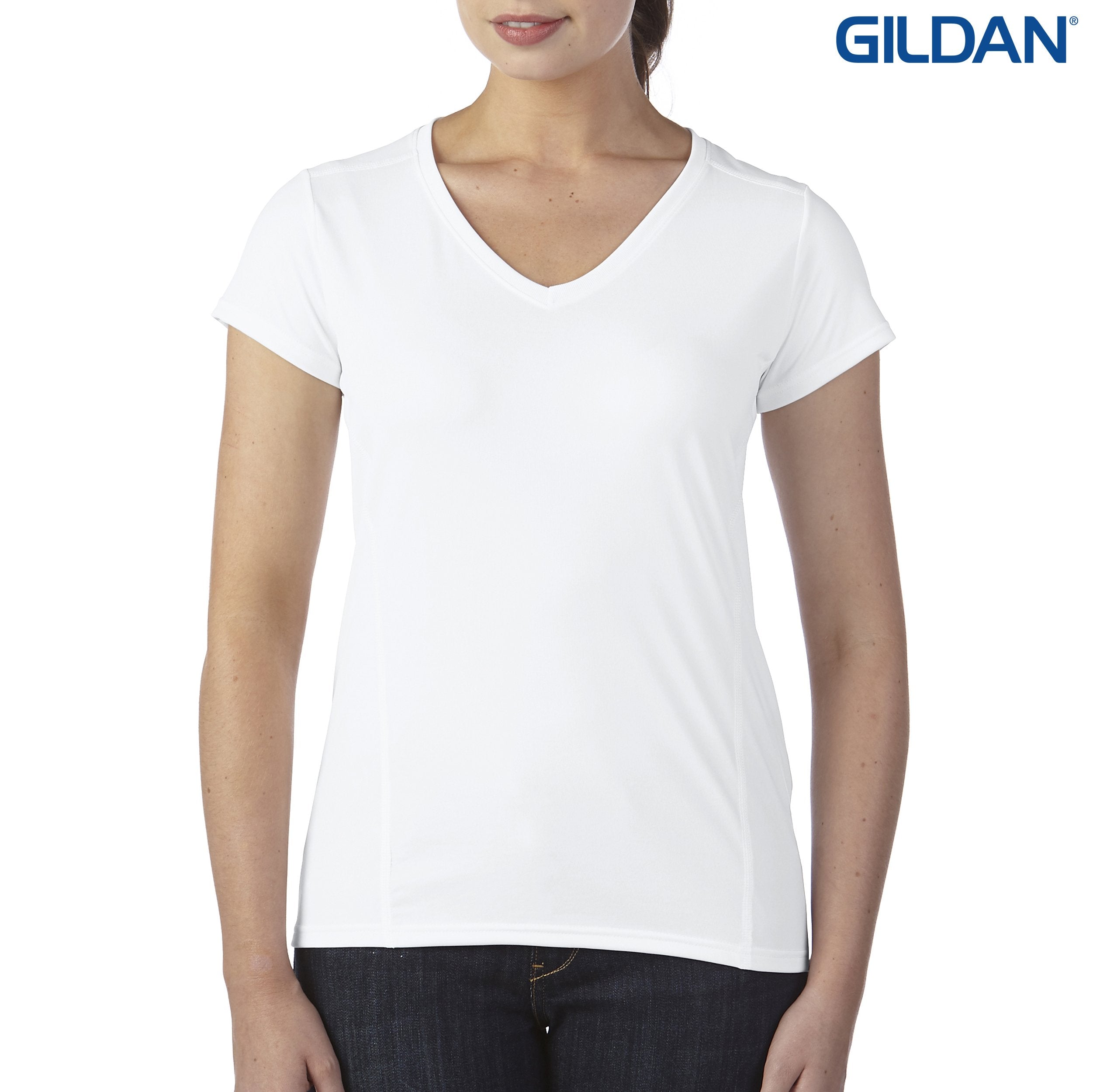Gildan Performance Ladies’ V-Neck Tech T-Shirt