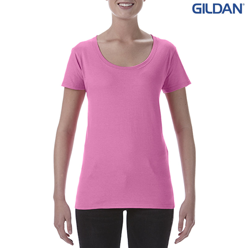 64550L Gildan Softstyle Ladies’ Deep Scoop T-Shirt – product view 1