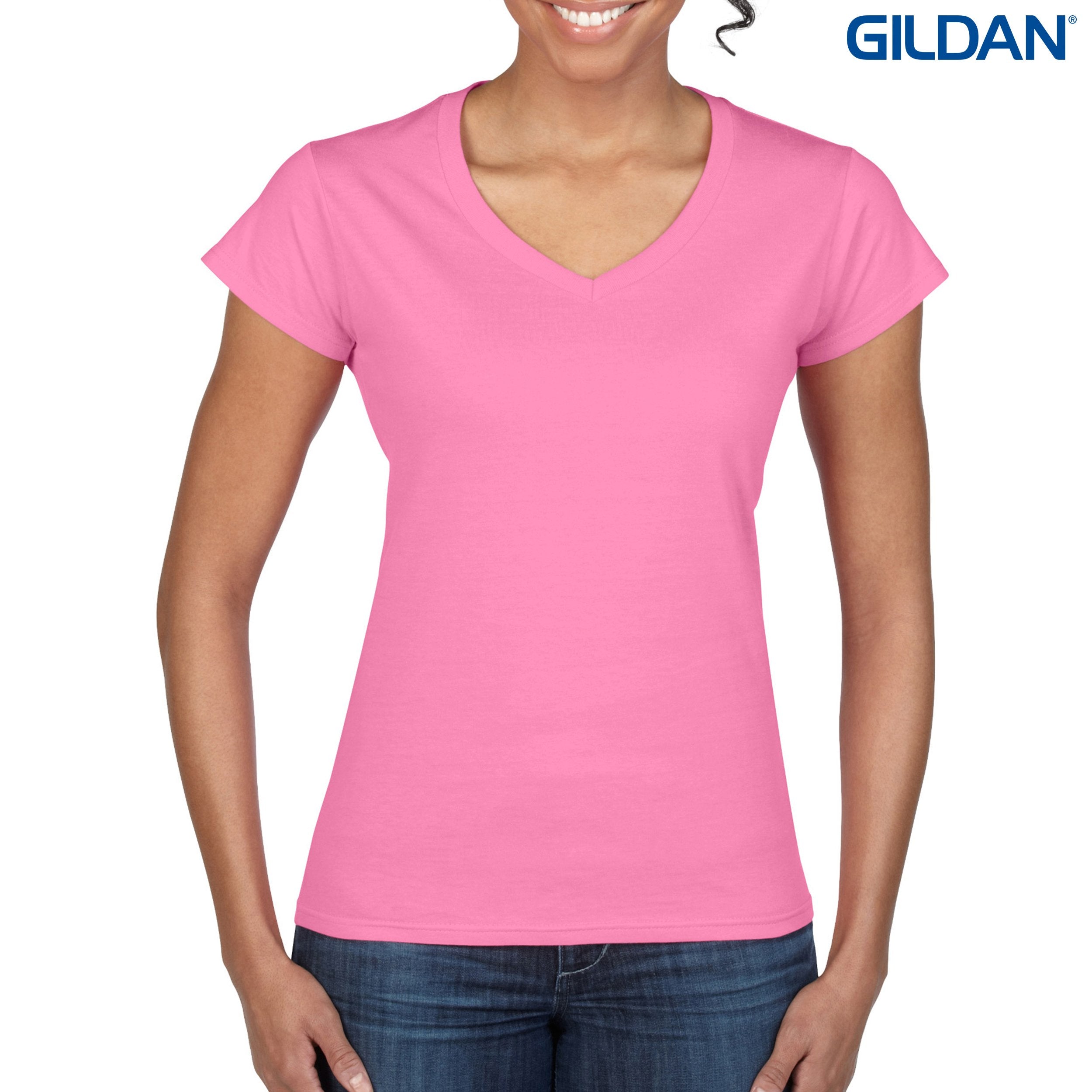64V00L Gildan Softstyle Ladies’ V-Neck T-Shirt