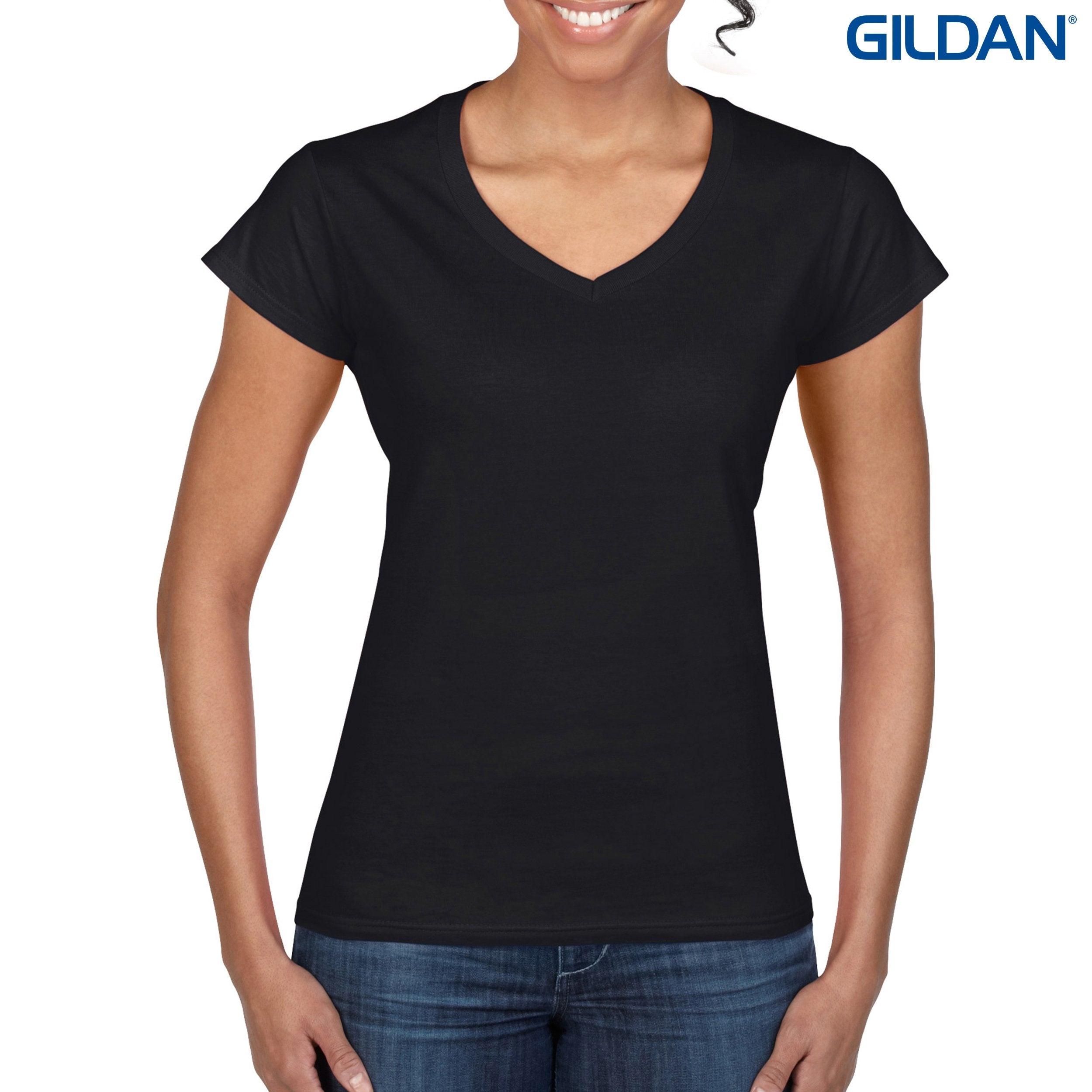 64V00L Gildan Softstyle Ladies’ V-Neck T-Shirt