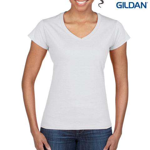 64V00L Gildan Softstyle Ladies’ V-Neck T-Shirt