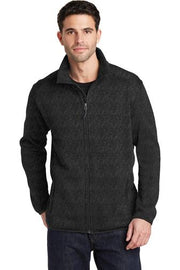 F232 Port Authority® Sweater Fleece Jacket – product view 1