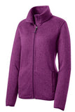 L232 Port Authority® Ladies Sweater Fleece Jacket