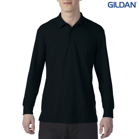 72900 Gildan DryBlend Adult Double Pique Long Sleeve Sport Shirt