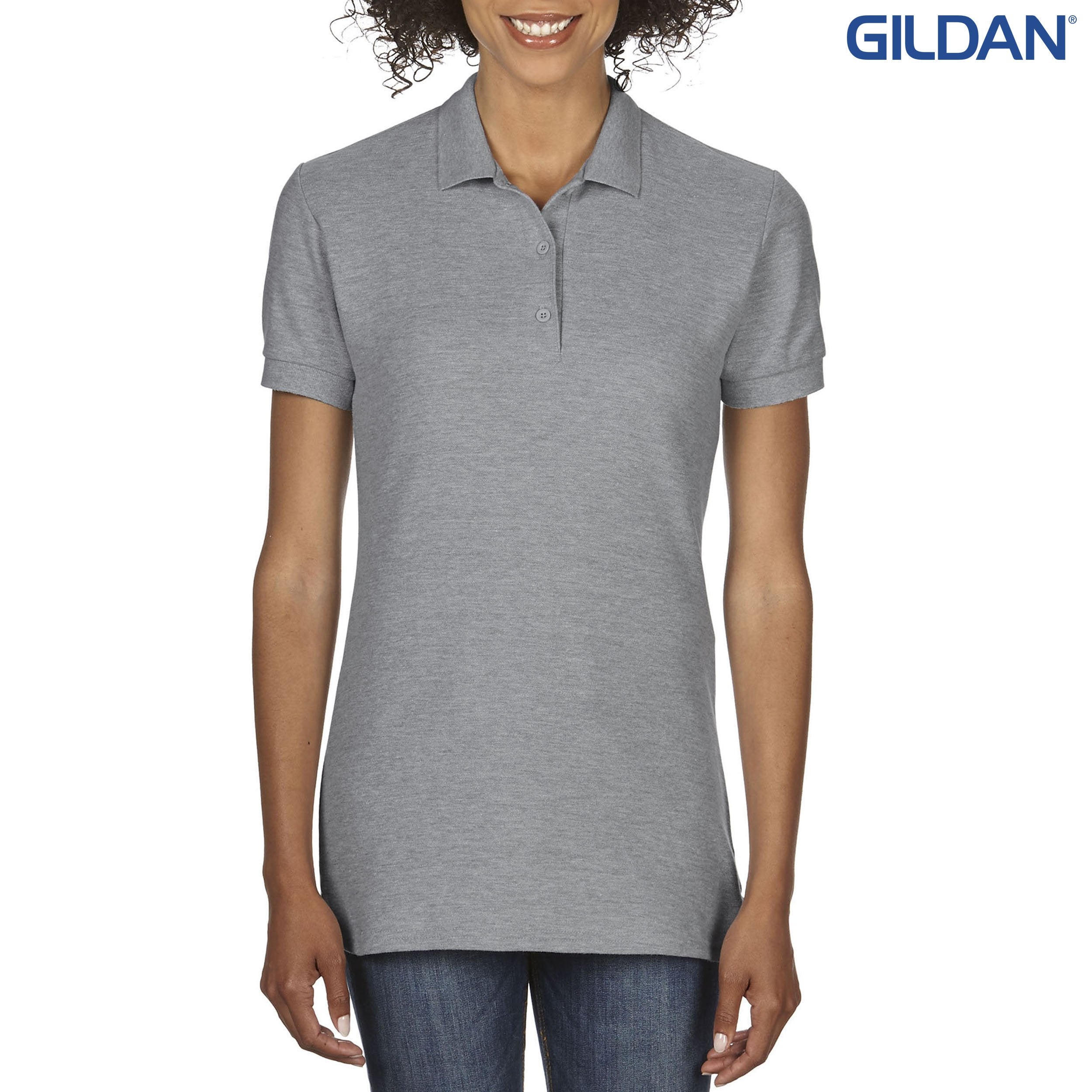 82800L Gildan DryBlend Ladies’ Double Pique Sport Shirt