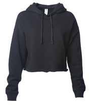 Women's Lightweight Crop Hooded Pullover – product view 2