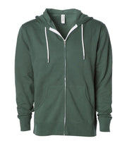 Unisex Lightweight Fitted Zip Hooded Sweatshirt – product view 9