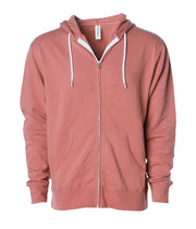 Unisex Lightweight Fitted Zip Hooded Sweatshirt – product view 11