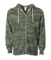Unisex Lightweight Fitted Zip Hooded Sweatshirt – product view 14