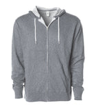 Unisex Lightweight Fitted Zip Hooded Sweatshirt