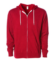 Unisex Lightweight Fitted Zip Hooded Sweatshirt – product view 12