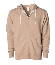 Unisex Lightweight Fitted Zip Hooded Sweatshirt – product view 8