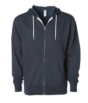 Unisex Lightweight Fitted Zip Hooded Sweatshirt – product view 7