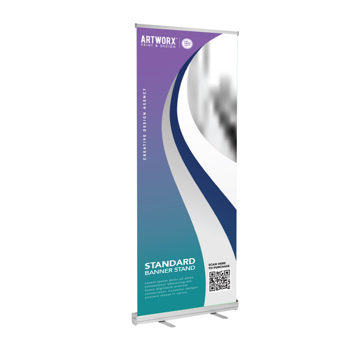 Standard Retractable Banner Stand – product view 1