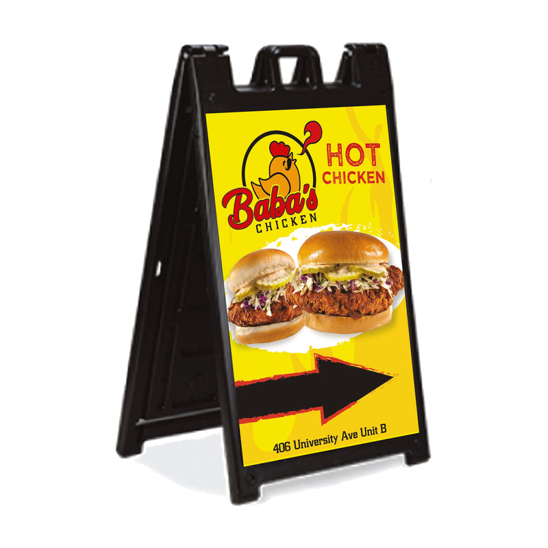 Deluxe  A-Frame Sign – product view 1