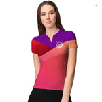 Full Sublimation Custom Women's Polo T-Shirt