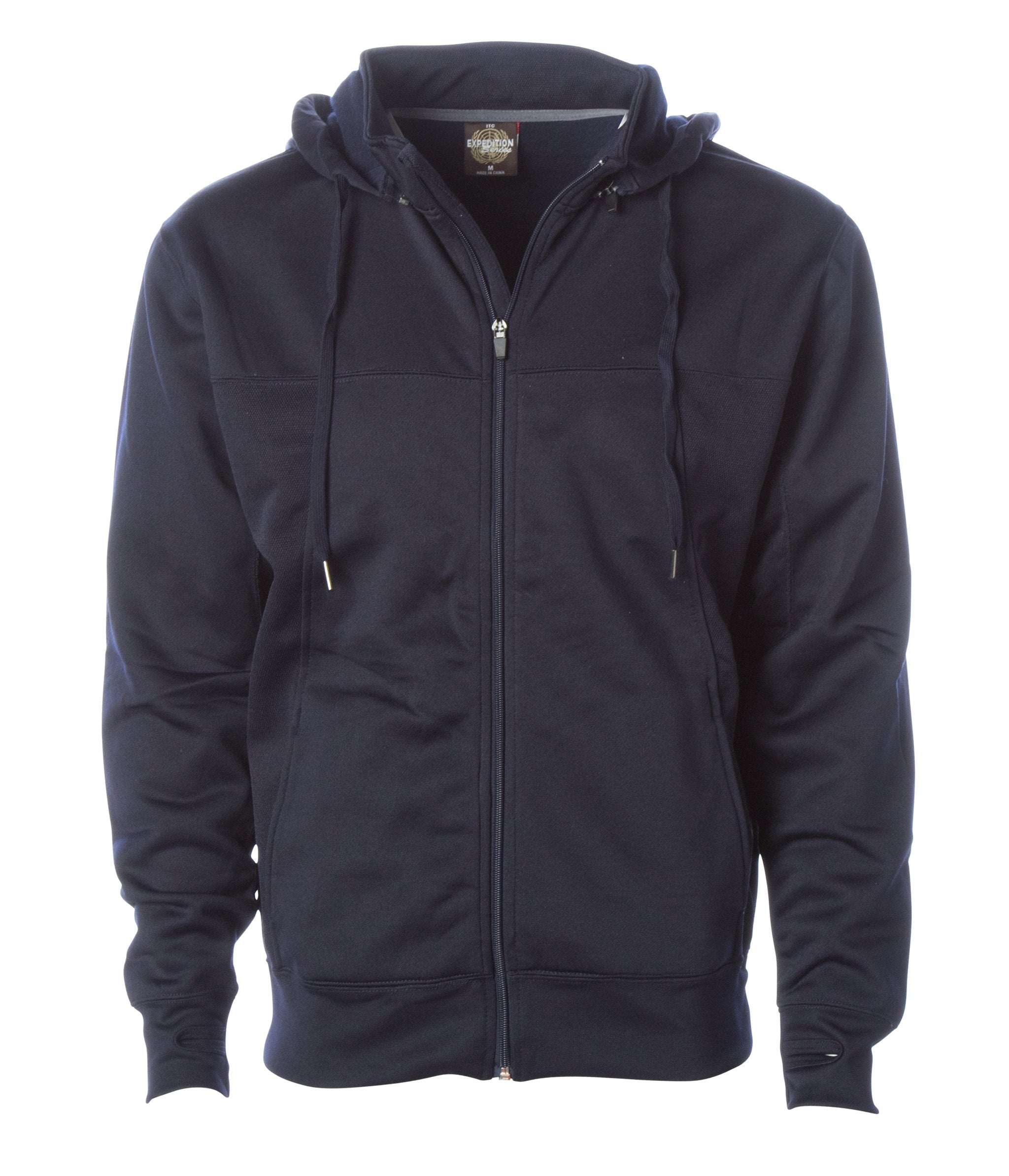 Men's Poly-Tech Zip Hooded Sweatshirt