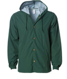 Water Resistant Hooded Windbreaker Coaches Jacket