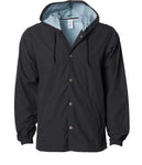 Water Resistant Hooded Windbreaker Coaches Jacket
