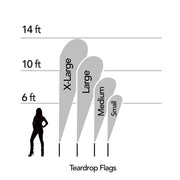 Teardrop Flag – product view 4