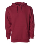 IND4000 Men's Heavyweight Hooded Pullover Sweatshirt in Cardinal