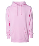 IND4000 Men's Heavyweight Hooded Pullover Sweatshirt in Light Pink