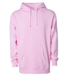 IND4000 Men's Heavyweight Hooded Pullover Sweatshirt in Light Pink