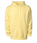 IND4000 Men's Heavyweight Hooded Pullover Sweatshirt in Light Yellow