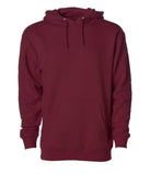 IND4000 Men's Heavyweight Hooded Pullover Sweatshirt in Maroon