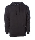 IND4000 Men's Heavyweight Hooded Pullover Sweatshirt in Black